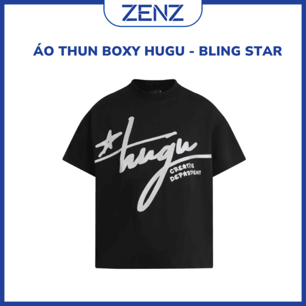 Áo thun boxy HUGU - BLING STAR